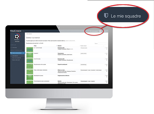 Creazione Esercizi personalizzati youcoachapp tua squadra Creazione Esercizi personalizzati youcoachapp tua squadra