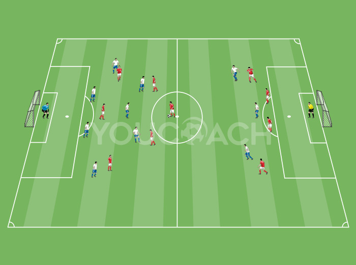 Taktikai gyakorlat: támadás létszámfölényben és létszámhátrányban 